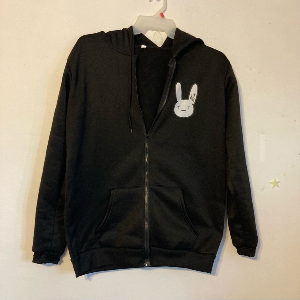 Bad Bunny Super Bowl black lightweight sweatshirt XL